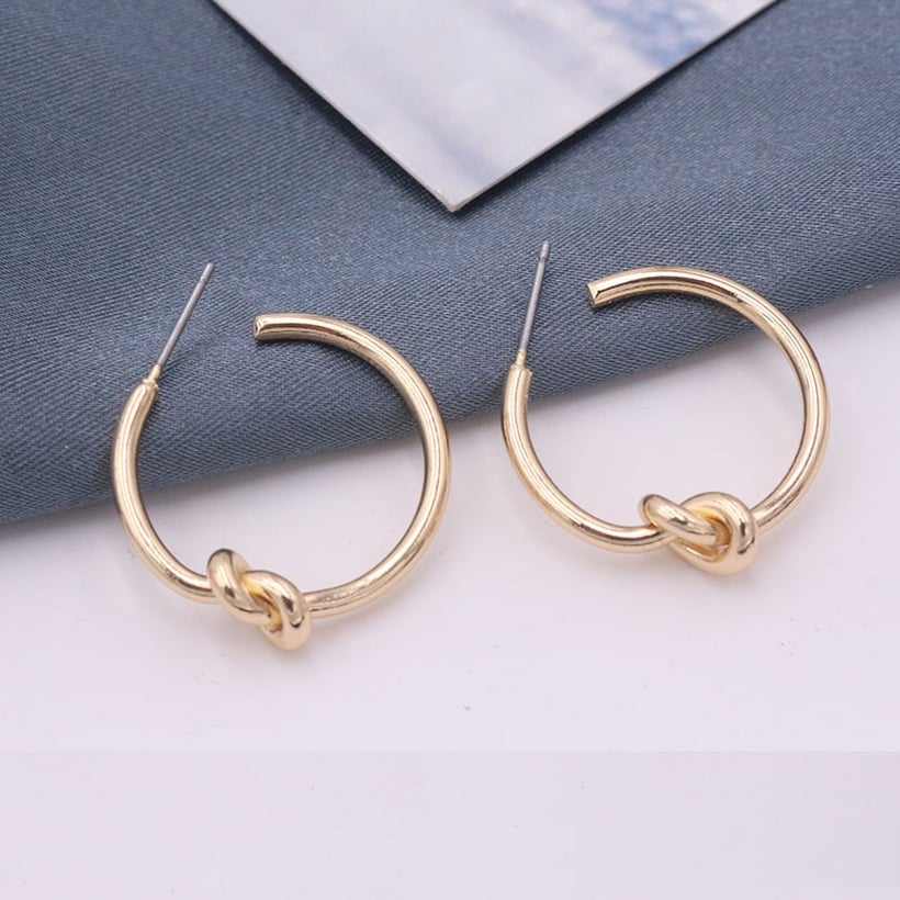 Image of Gold Knotted Earrings