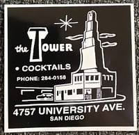 Tower Bar Sticker 3" x 3"