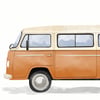 Print: Camping Bus