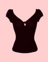 Sweetheart top/black