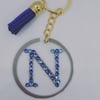 Genuine Swarovski Crystal Monogram Initial Keychain