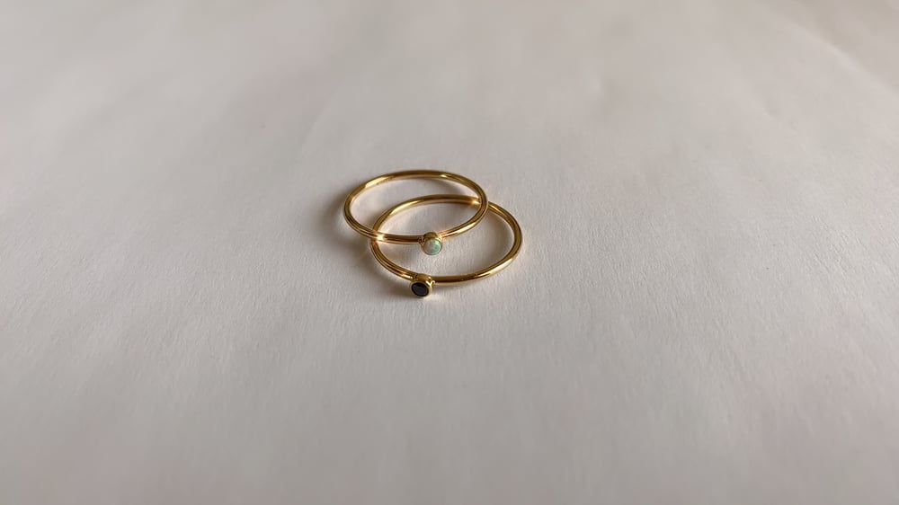 Image of -;- tiny opal ring -;-