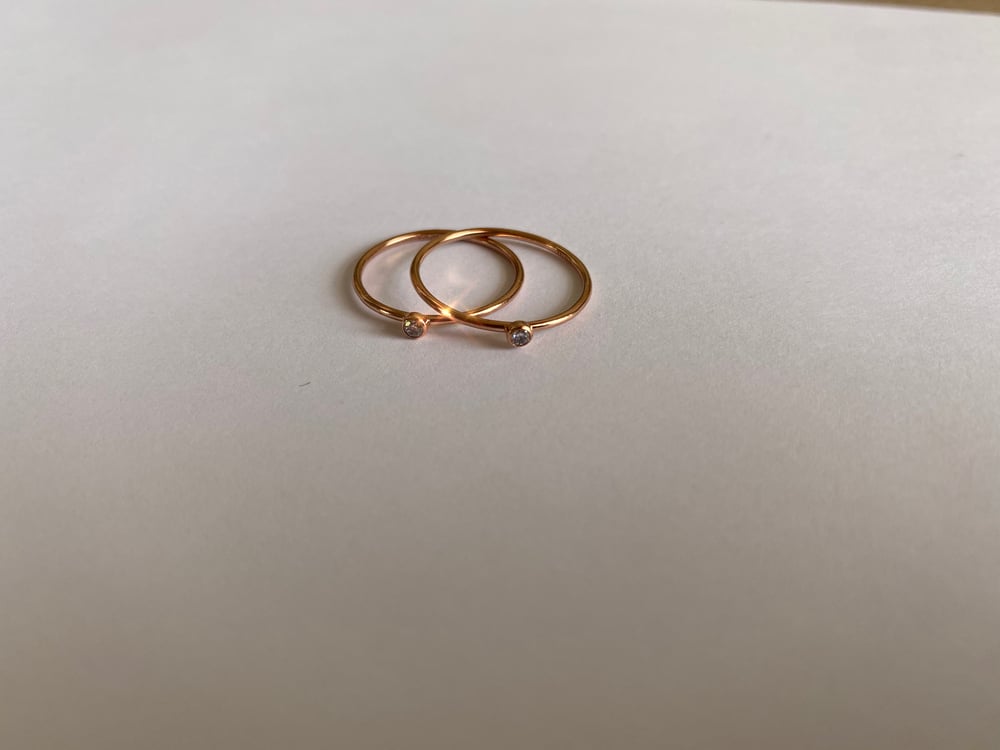 Image of -;- tiny rose gold ring -;- 