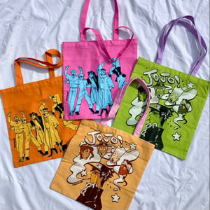 COLORED JOJO TOTES