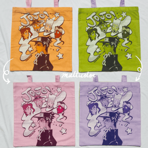 COLORED JOJO TOTES