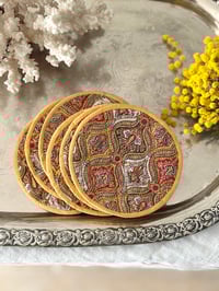 Image 1 of Dessous de verre en tissu x6