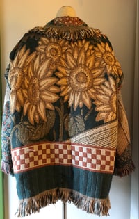 Image 2 of Sunflower/Apple picking fringe tapestry jacket