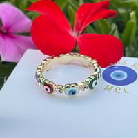 Evil Eye Ring - Hearts (Multicolor)