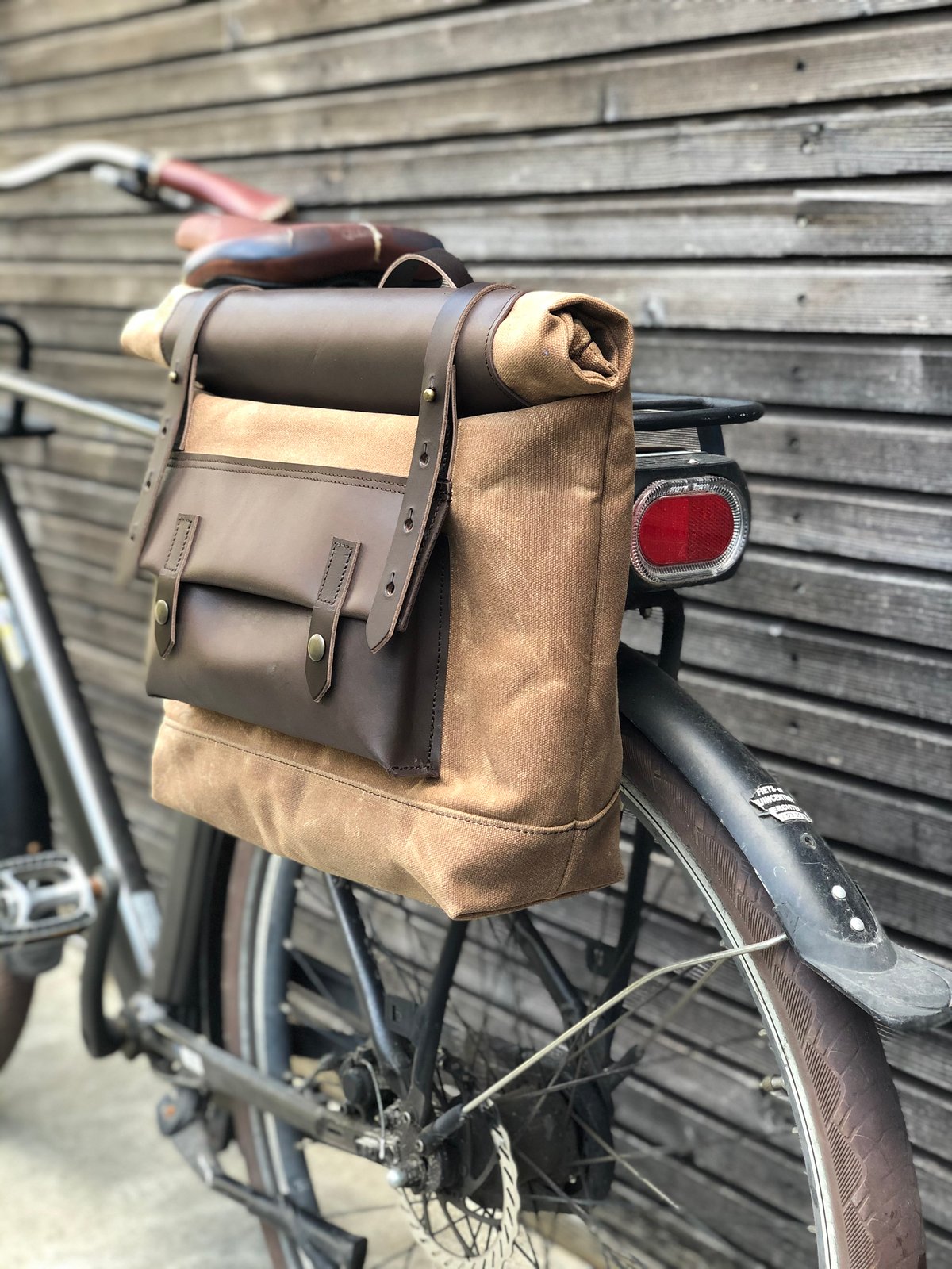 Long Hauler Saddle Bags - Brush Brown / Black (Set of 2) - Red Clouds  Collective - Made in the USA