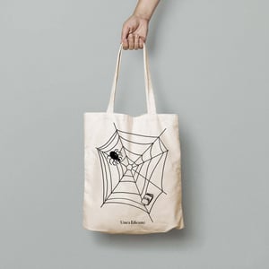 Image of "Spider eats Books" Tote bag