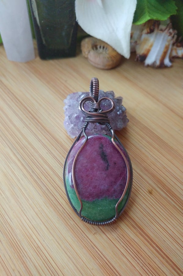 Image of Ruby Zoisite Pendant