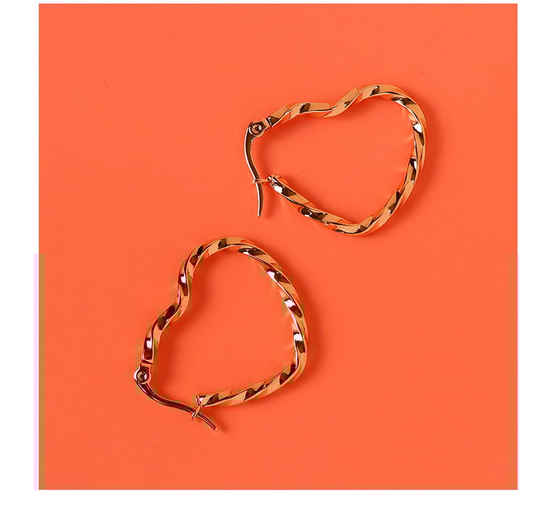 Image of Twisted Heart Earrings