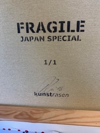 Image 4 of "Fragile" Japan Special Red 1/1 on 60x50cm Deep Edge Canvas