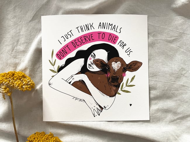 Think  - (20x20cm) FineArt Print 