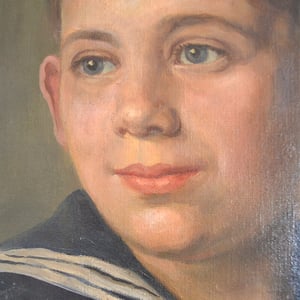 Image of 1926, Portrait Painting, 'Sailor Boy' Willy Zirges (1867-1938) 