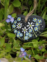 Image 1 of Mini hanging slate hearts