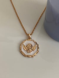 Angel gold necklace