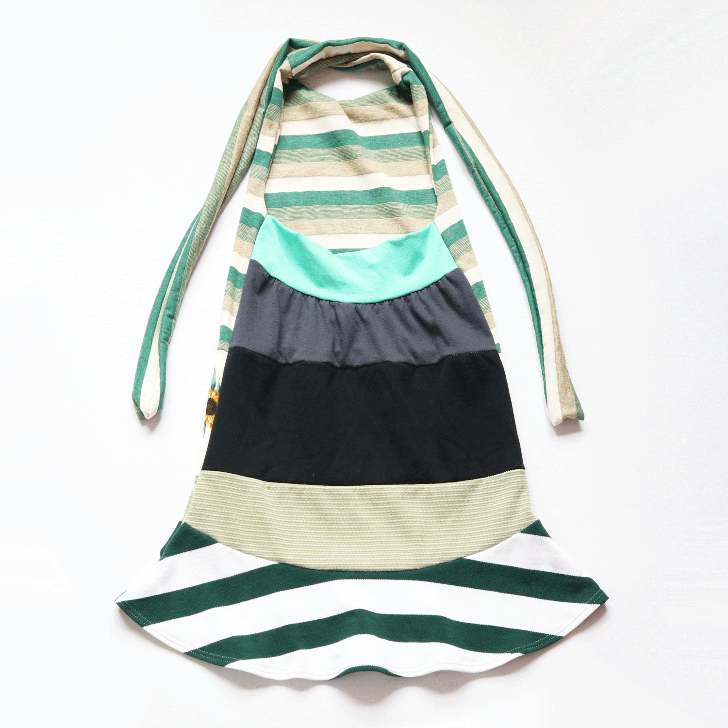 sunflower stripe 8/10 halter dress sundress green tie courtneycourtney forest stripes | courtneycourtney sunflower stripe 8/10 halter dress sundress green tie courtneycourtney forest stripes | courtneycourtney
