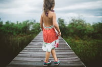 Image 5 of sunflower stripe 8/10 halter dress sundress green tie courtneycourtney forest stripes 