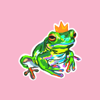 princess the frog sticker