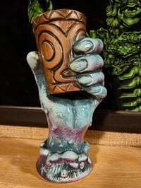 Image 1 of THIRSTY CREATURE "Black & Blue Lagoon" Limited Edition 20oz Logo Tiki Mug from Tiki Diablo