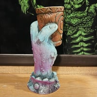 Image 2 of THIRSTY CREATURE "Black & Blue Lagoon" Limited Edition 20oz Logo Tiki Mug from Tiki Diablo