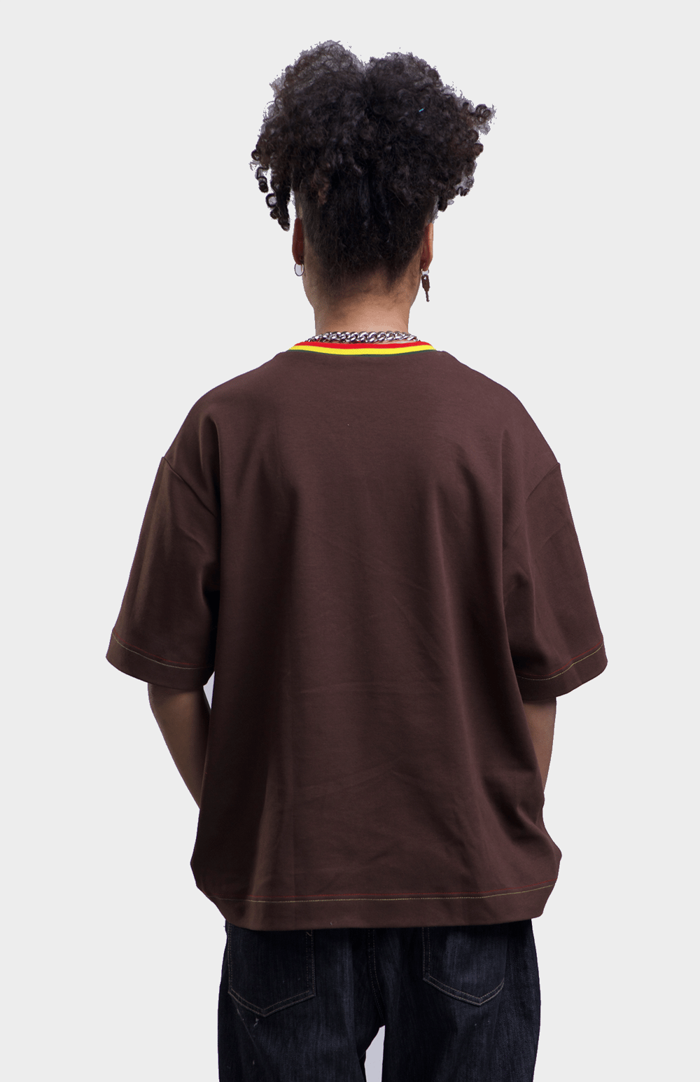 T-shirt Drapeau - Marron