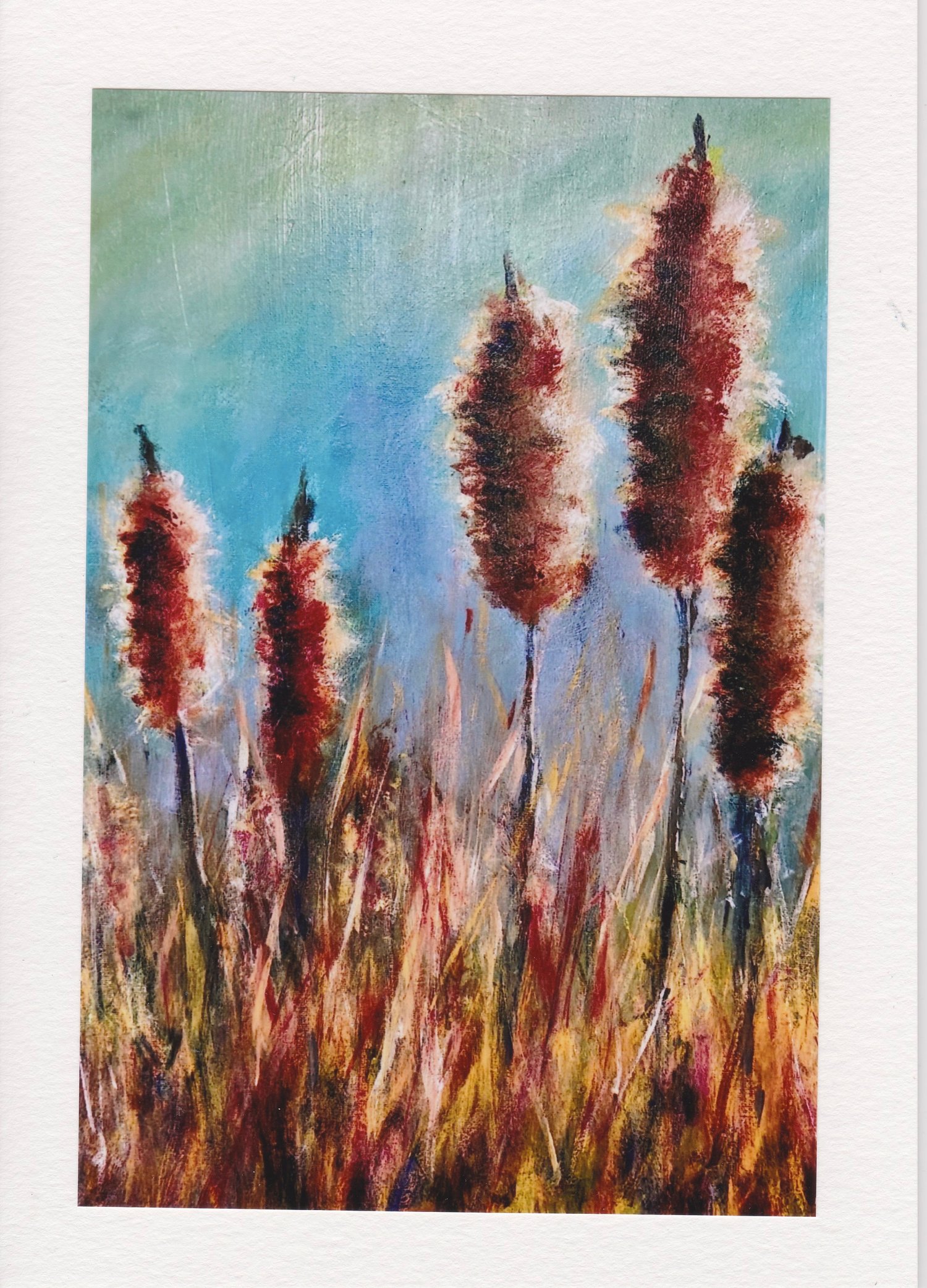 Cattails Greeting Card