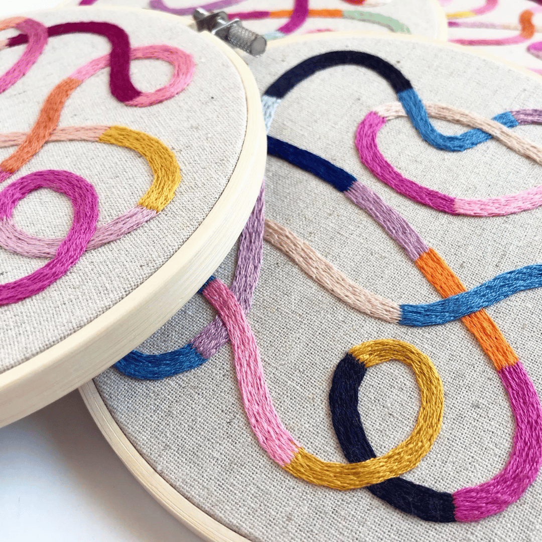 Tangled Threads - HAND EMBROIDERED HOOP ART