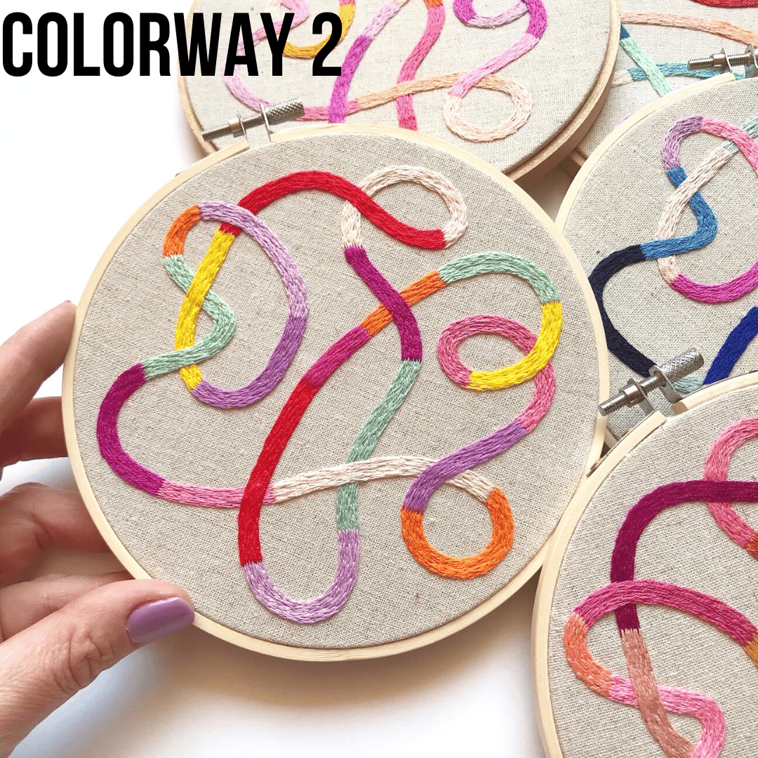 Tangled Threads - HAND EMBROIDERED HOOP ART