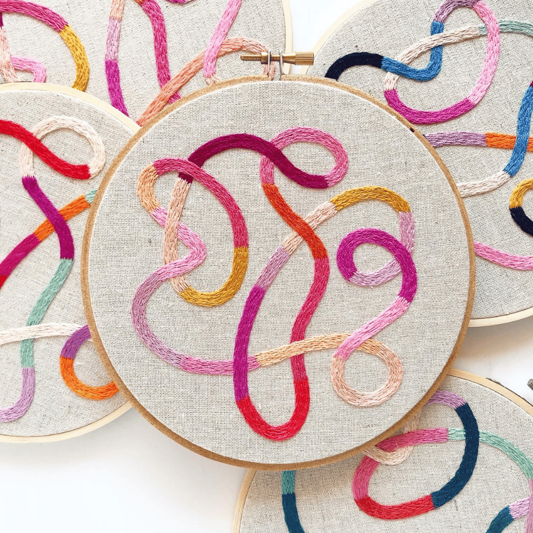 Tangled Threads - HAND EMBROIDERY KIT + VIDEO TUTORIAL