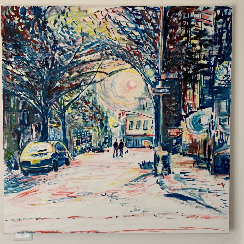 Image of Bank Street 30" x 30" painting