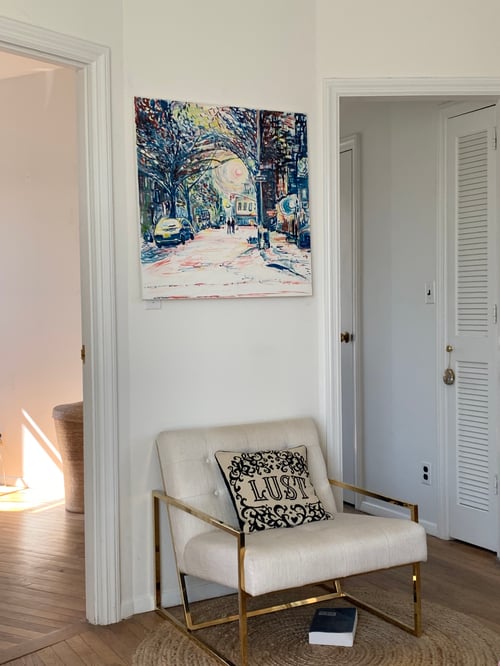 Image of Bank Street oil on canvas