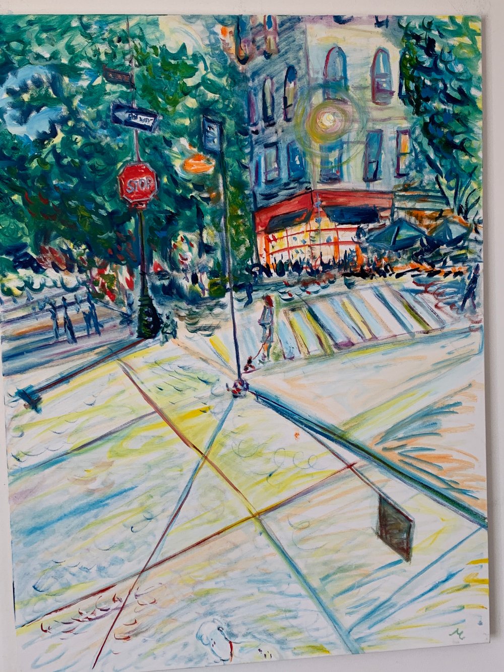 Image of Grove Street 30" x 40" painting 