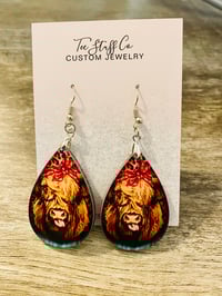 Image 1 of Western Highland Teardrop shape earrings 