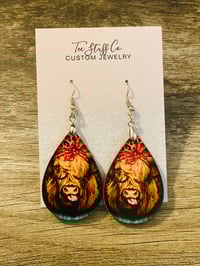 Image 2 of Western Highland Teardrop shape earrings 
