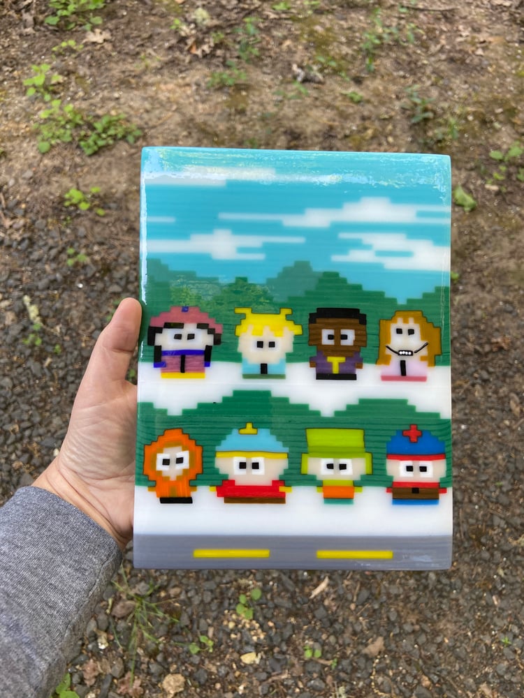 Image of South Park Characters glass tile
