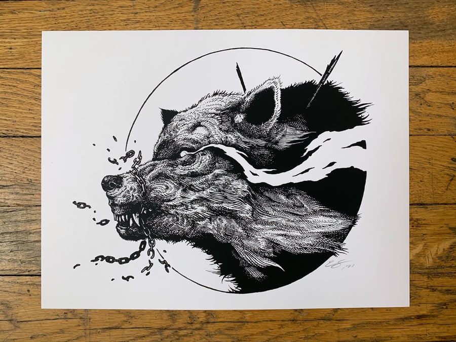 Image of Fenrir (B&W)