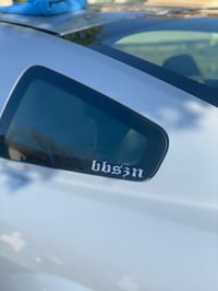 Image 3 of OLD ENGLISH “bbszn” MOSAIC HOLOGRAPHIC STICKER