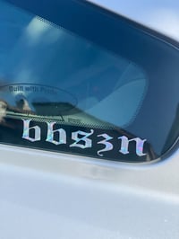 Image 4 of OLD ENGLISH “bbszn” MOSAIC HOLOGRAPHIC STICKER