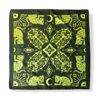 Bandanna  “Ocelotl, the moon end the sun”  Celery /olive 