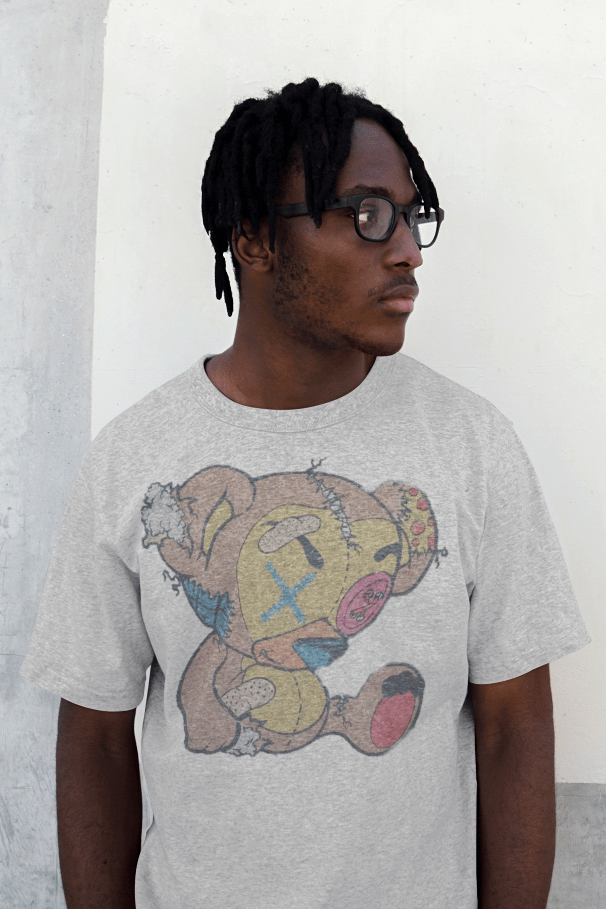Image of Distressed Unisex "Barry the Bear" T-shirt
