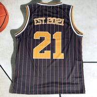 Image 1 of **NEW** The Court Singlet - Black/Gold