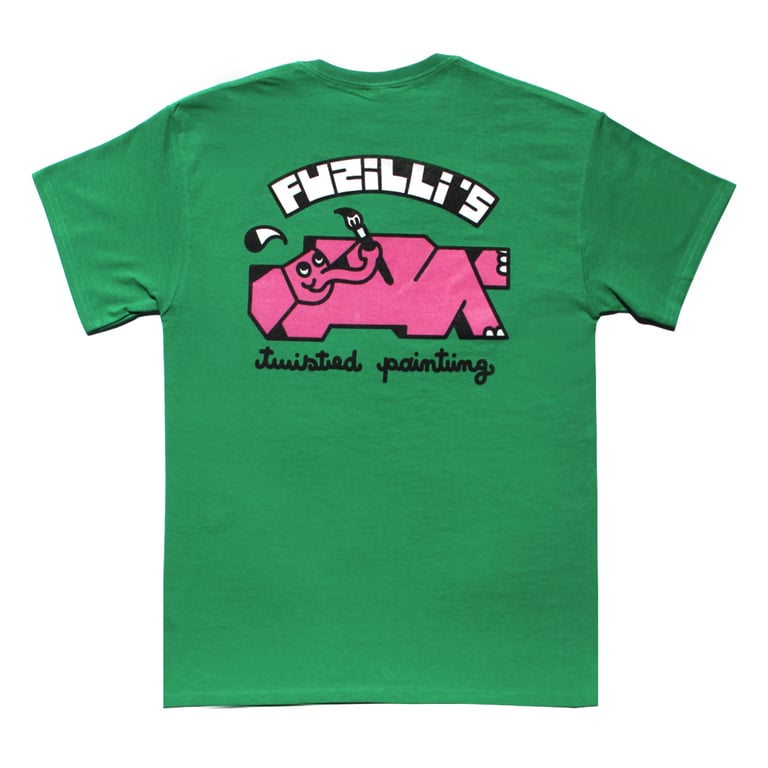 Twisted Painting Tee - green