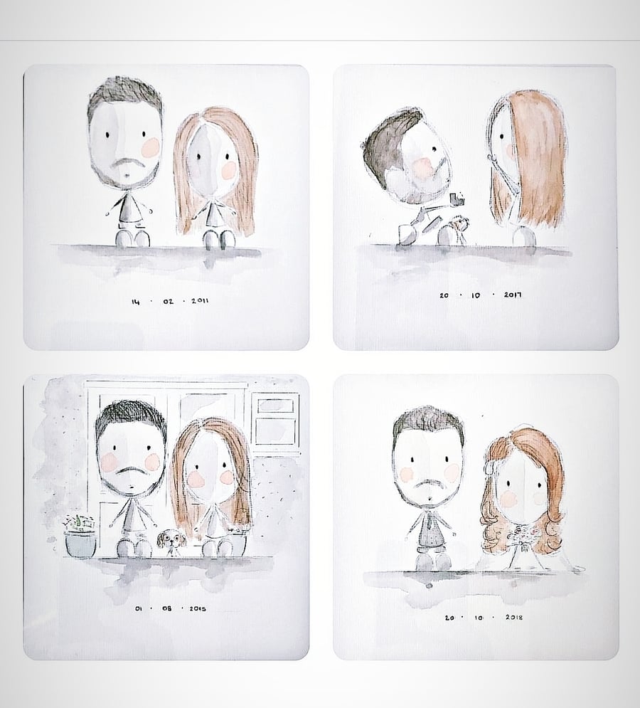 Image of 4 Special Moments Painting