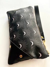 Image 4 of Black moons wristlet w/black faux leather 