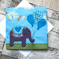 Baby Boy Elephant card