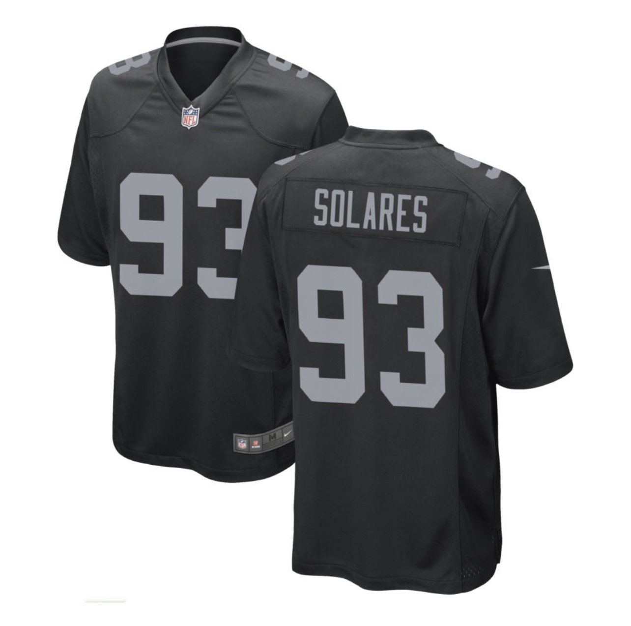 Image of Men's Las Vegas Raiders Nike Black Custom Game Jersey