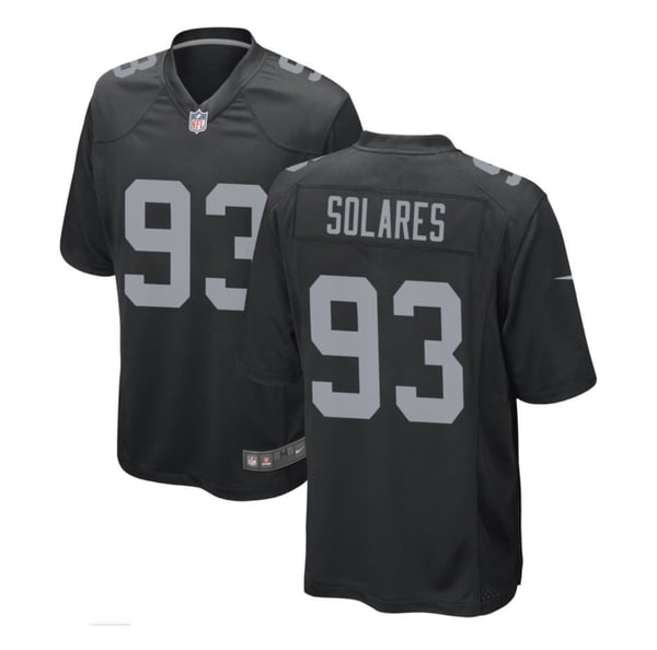 Image of Men's Las Vegas Raiders Nike Black Custom Game Jersey