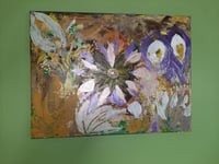 Image 1 of Traditional Flowers in Purples and Gold